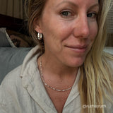 Faceted Silver Bead Necklace - Gleam