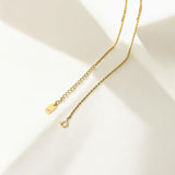 Gold Curved Circle Necklace - Embrace made from 18k gold vermeil over sterling silver, minimalist design by Hermin Jewelry