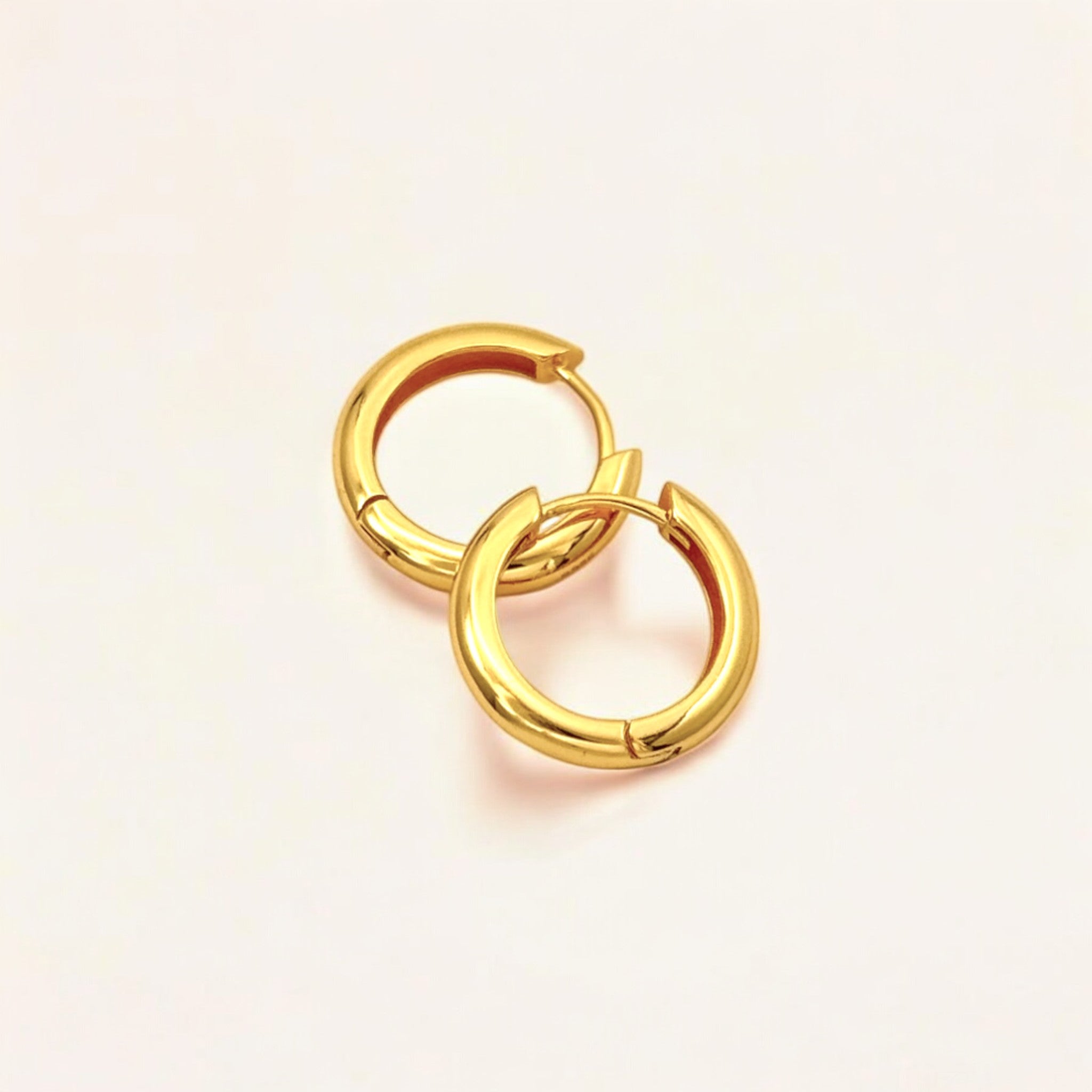 Classic Gold Everyday Hoops - Soi crafted with premium 18k gold vermeil over sterling silver, hypoallergenic and tarnish-resistant