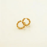 Braided Gold Huggie Hoops - Paris crafted with premium 18k gold vermeil over sterling silver, hypoallergenic and tarnish-resistant