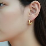 Tulle Gold Sparkle Everyday Hoops