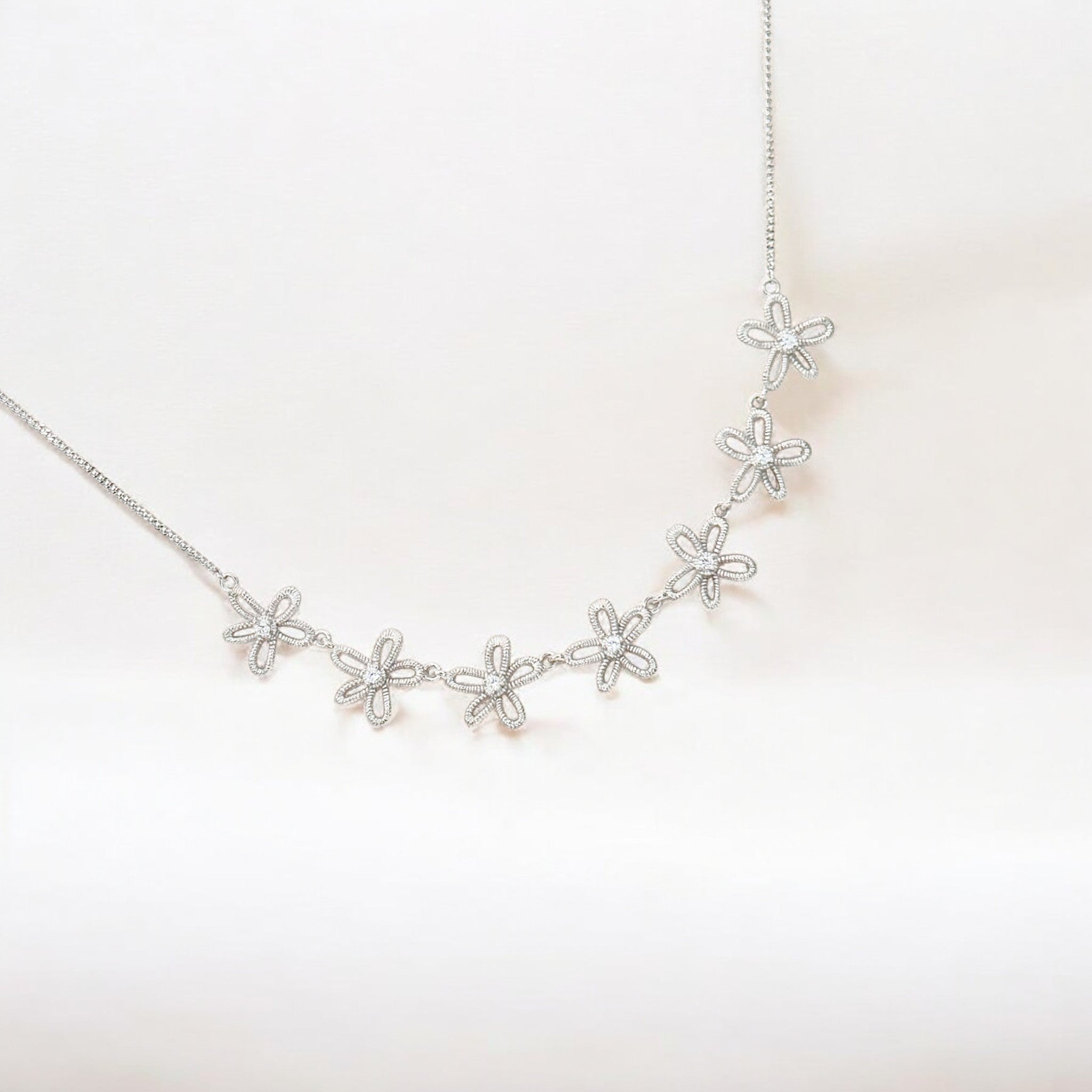 Silver Sparkle Petite Chain - Everbloom crafted with premium sterling silver with rhodium finish, hypoallergenic and tarnish-resistant