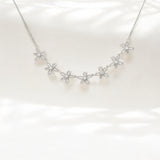 Silver Sparkle Petite Chain - Everbloom made from sterling silver with rhodium finish, minimalist design by Hermin Jewelry