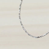 Faceted Silver Bead Necklace - Gleam