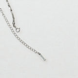 Faceted Silver Bead Necklace - Gleam
