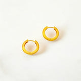 Tulle Textured Gold Everyday Hoops - 16mm crafted with premium 18k gold vermeil over sterling silver, hypoallergenic and tarnish-resistant