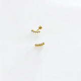 Threaded Screw-Back Climber Studs crafted with premium 18k gold vermeil or sterling silver, hypoallergenic and tarnish-resistant