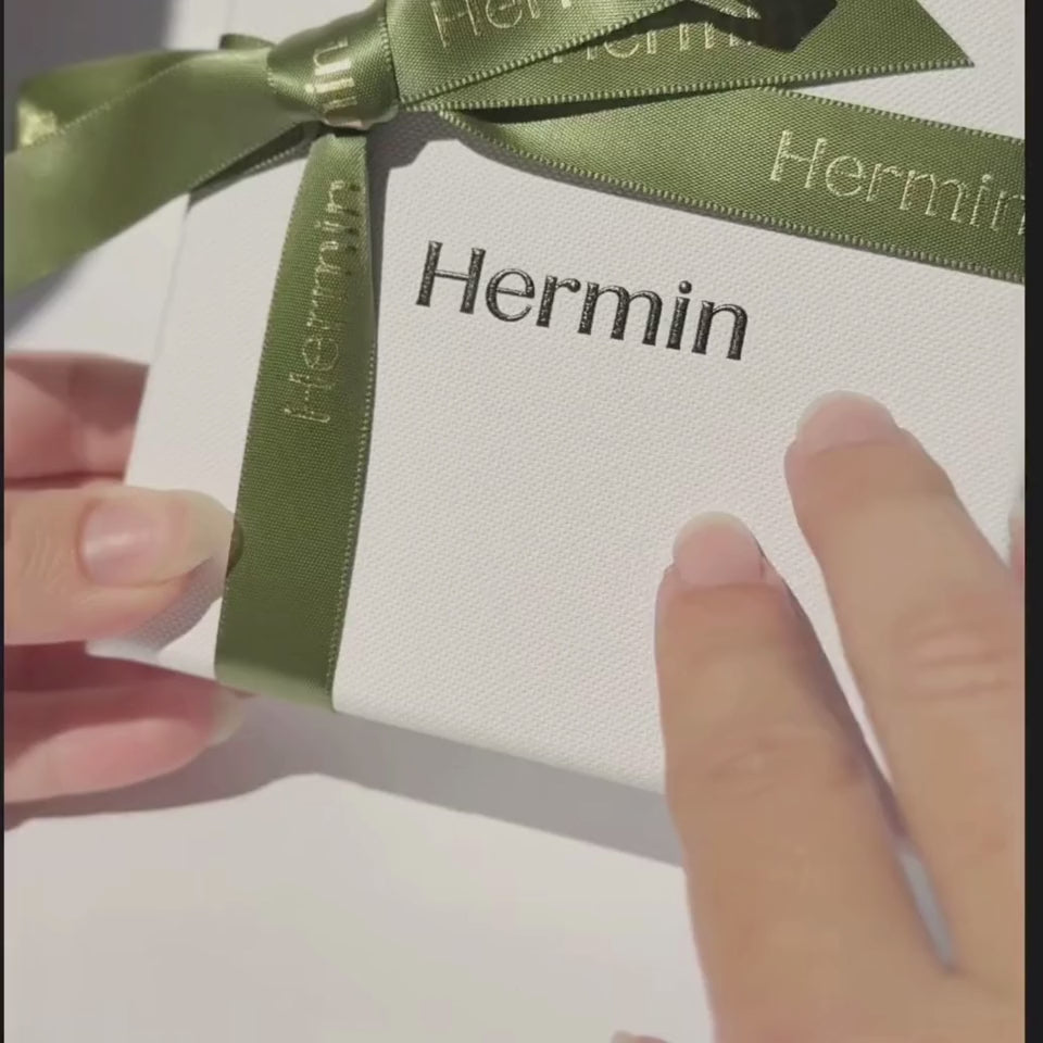 Sophisticated 14K gold vermeil necklace with a cubic zirconia-embellished interlocking link pendant.  Hermin Pave Link Gold necklace